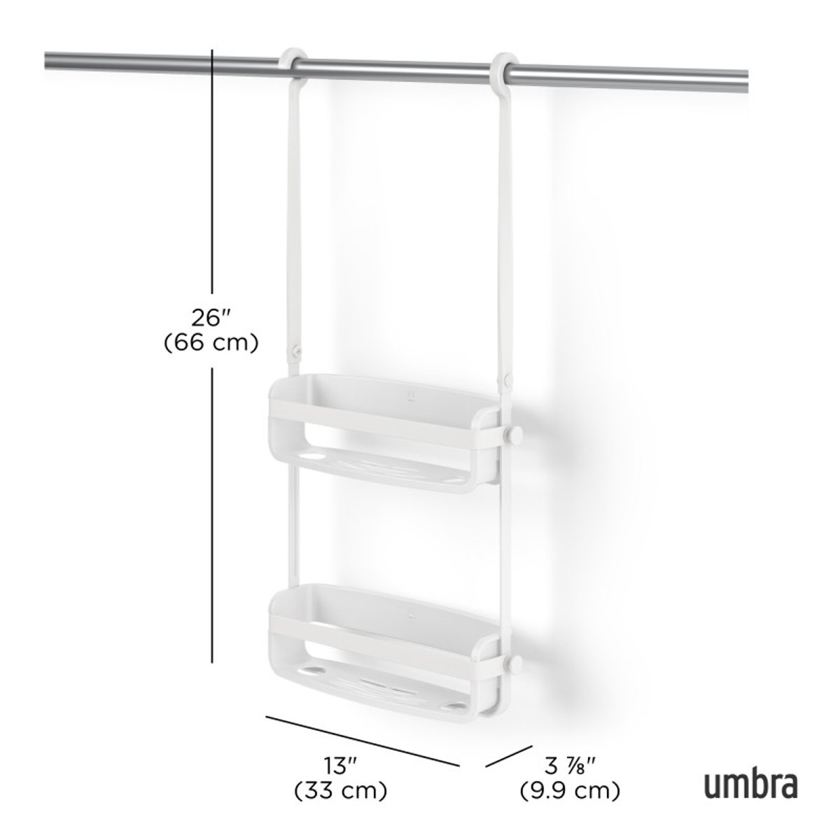 Étagère de douche FLEX blanc, UMBRA