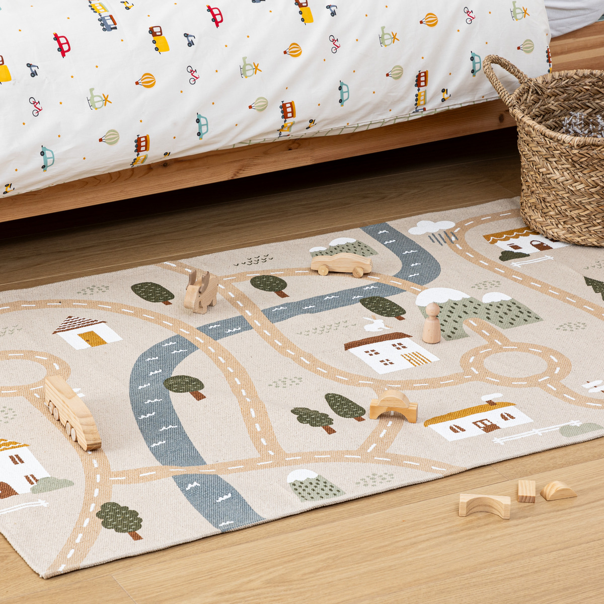 Tapis enfant route NIELS multicolore, ATMOSPHERA FOR KIDS