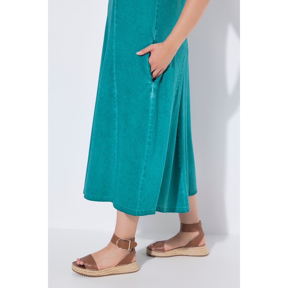 Robe midi sans manches bleu turquoise, ULLA POPKEN