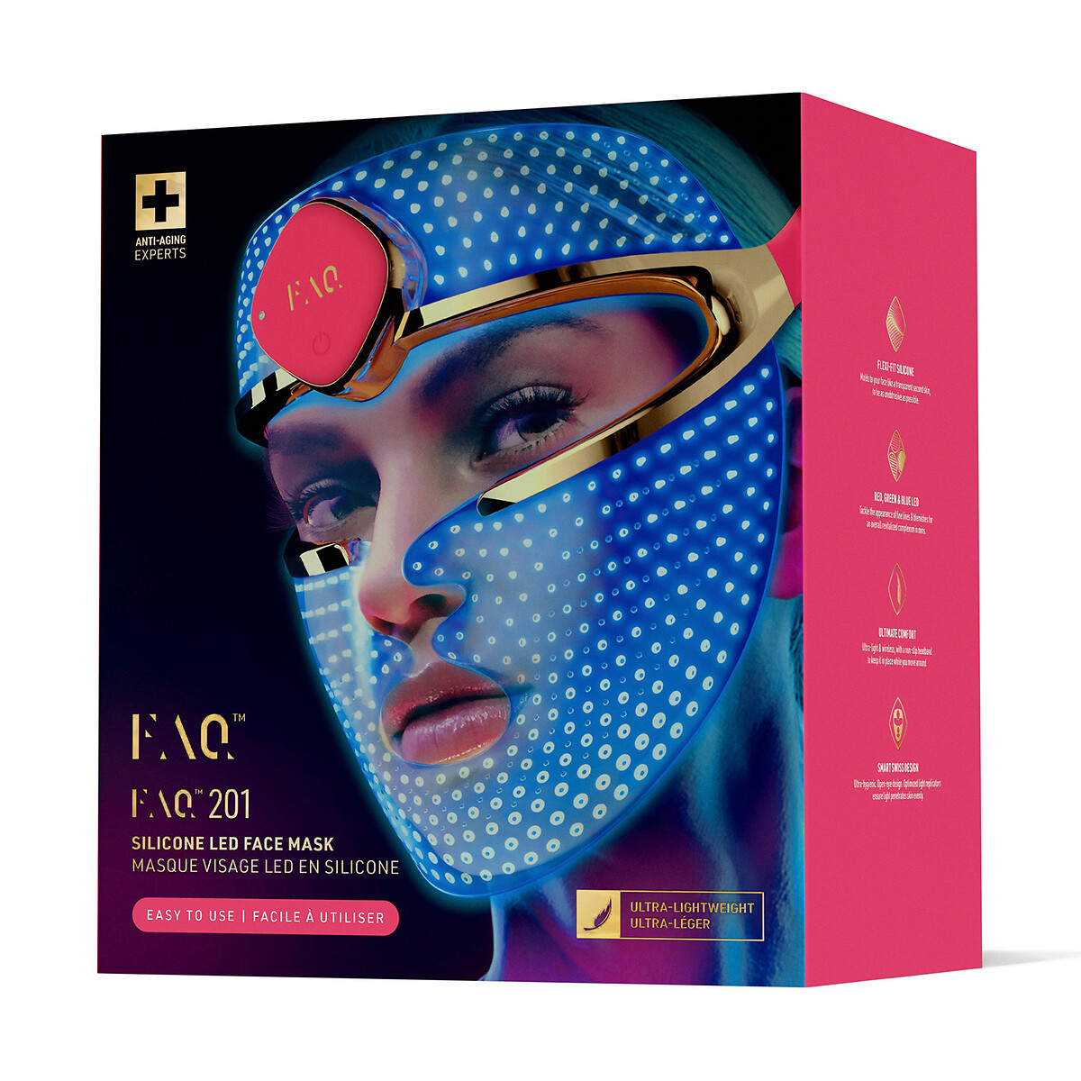 Masque led visage FAQ 201 transparent, FOREO