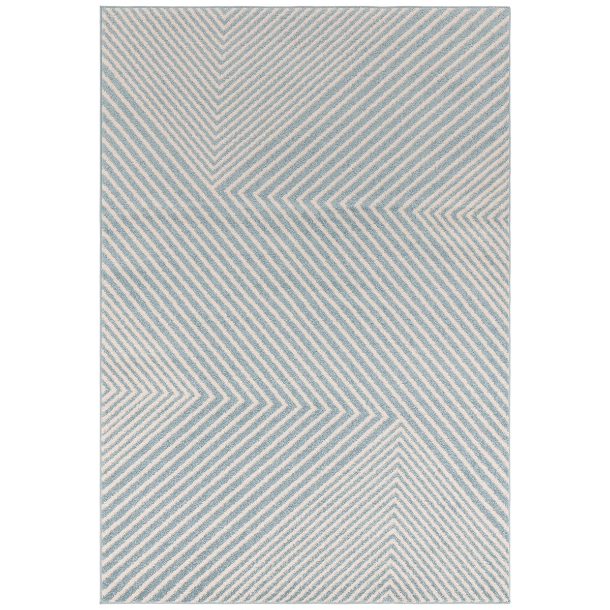Tapis tissé plat moderne CROSSY bleu, NOVATREND