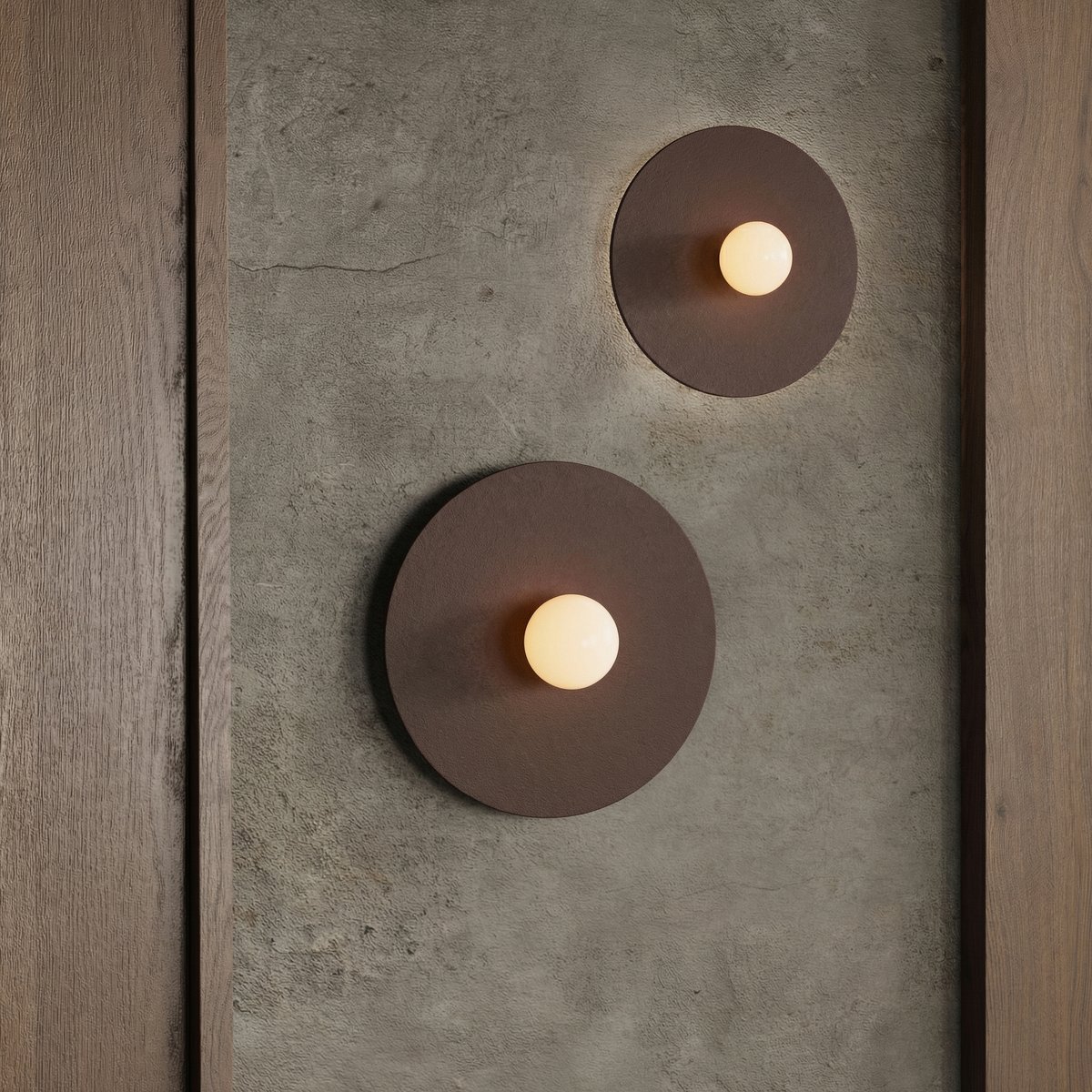 Applique murale Acier Marron G9 1 Ake marron, EDEN