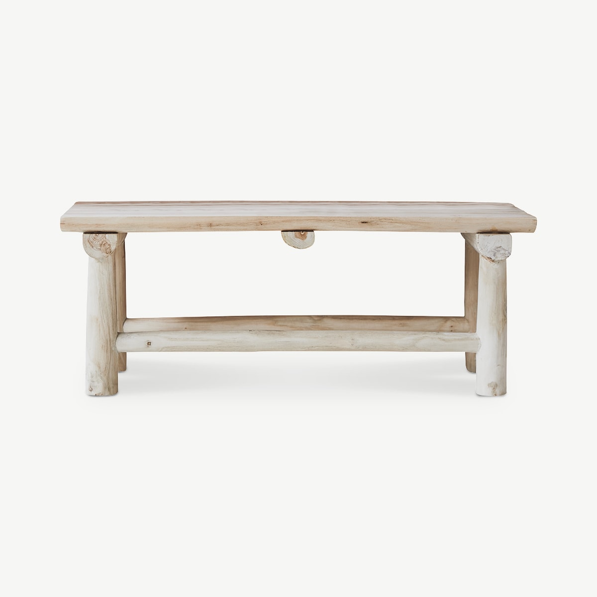Banc en Teck massif, KILIM naturel, TIKAMOON
