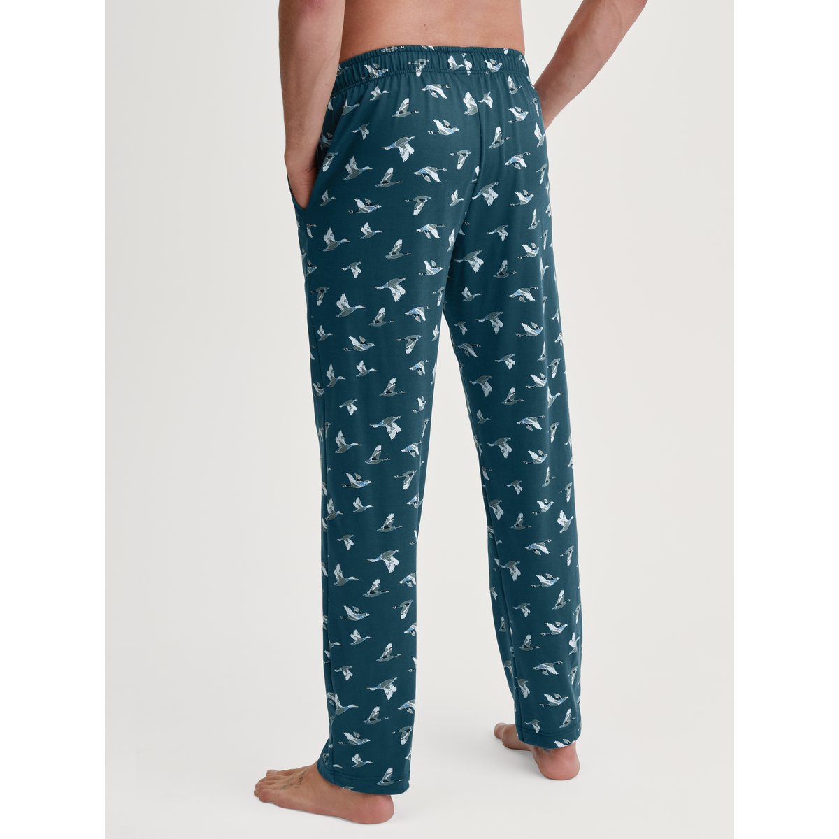 Pantalon Coton RMX SLEEP WEEKEND bleu foncé, CALIDA