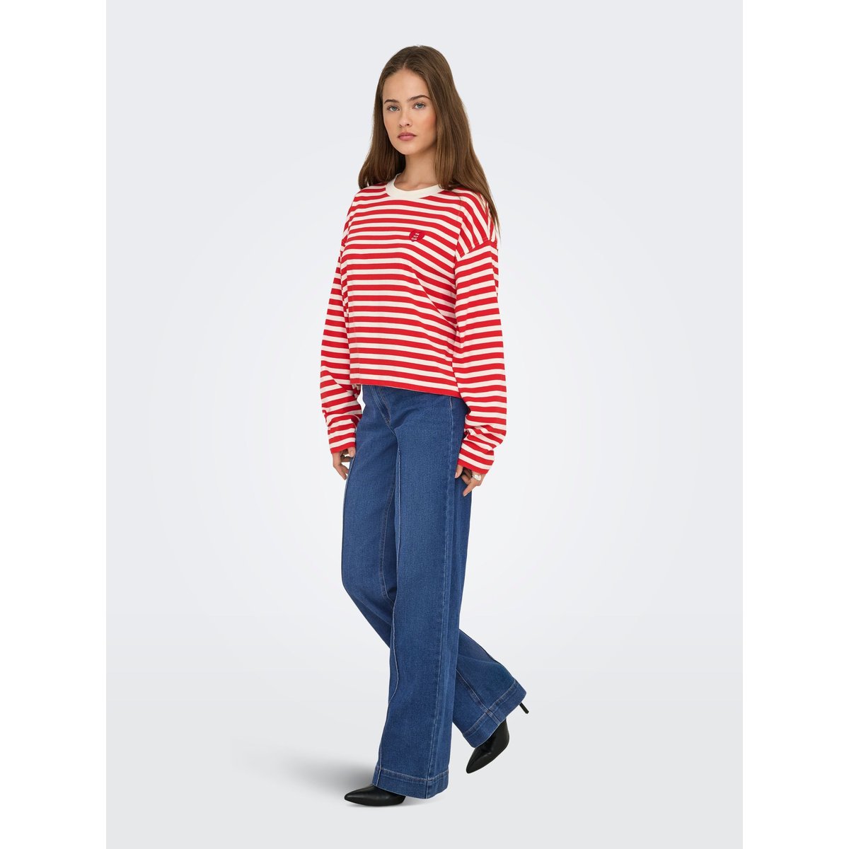 Jean À Jambe Large medium blue denim, ONLY