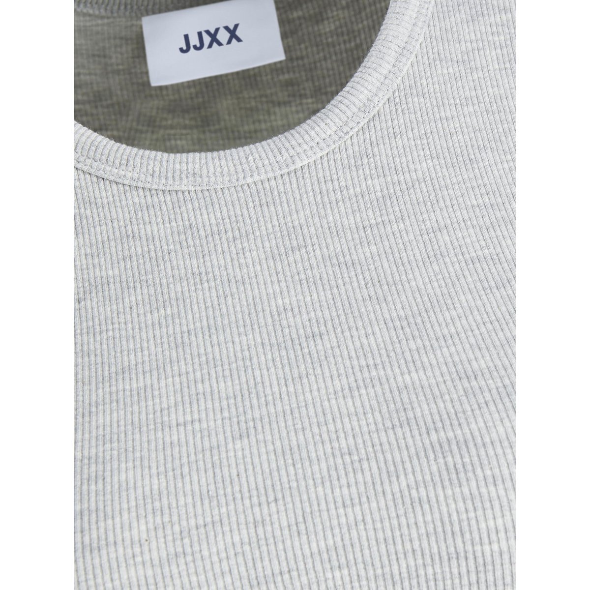 T-shirt court manches longues grise - light grey melange, JJXX