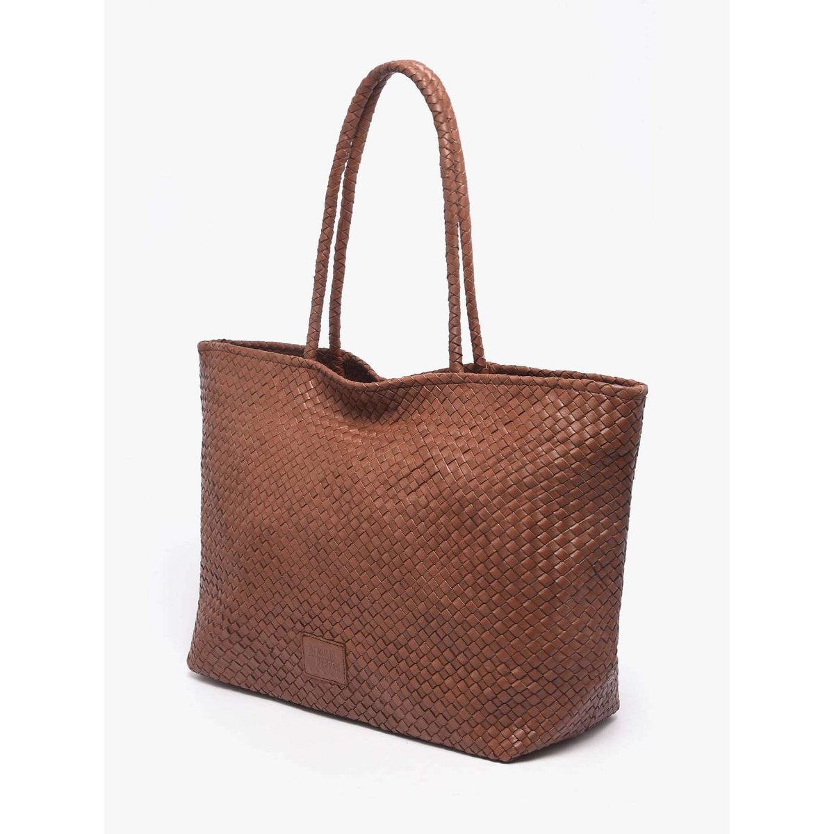 Sac porté épaule A4 Lisbonne cuir tan, BASILIC PEPPER