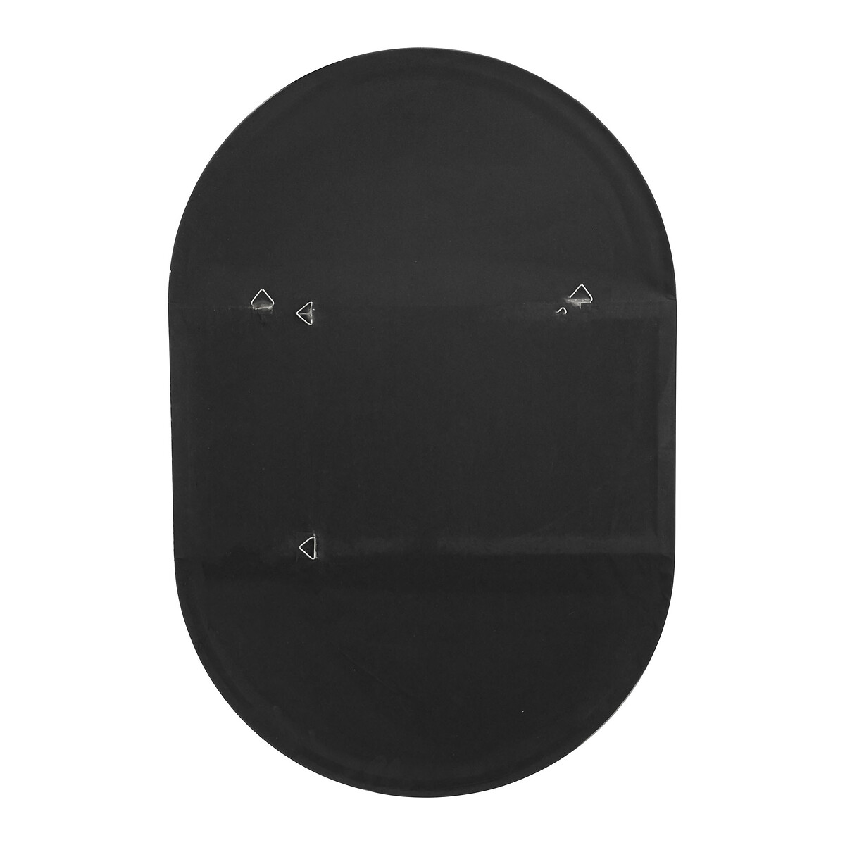 90cm Brushed Silver Metal Slim Frame Oval Wall Mirror silver-coloured, SO'HOME