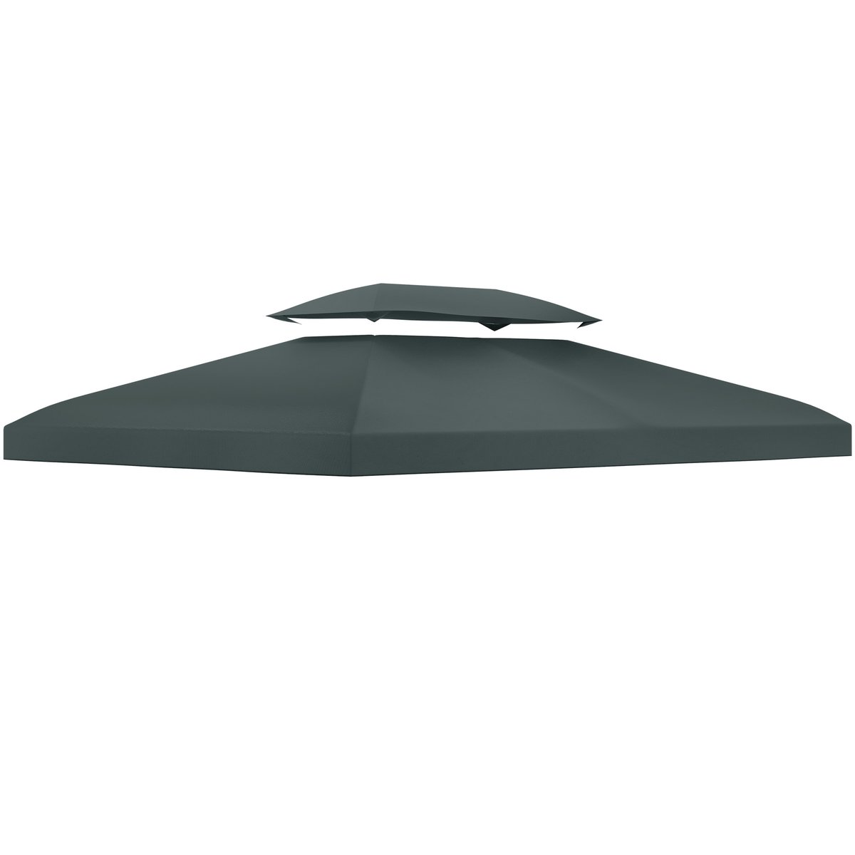 Toit de cabine de rechange Polyester Gris gris, OUTSUNNY