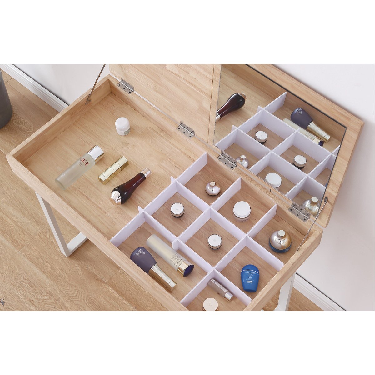 Coiffeuse en bois - AURORE marron, MATHI DESIGN