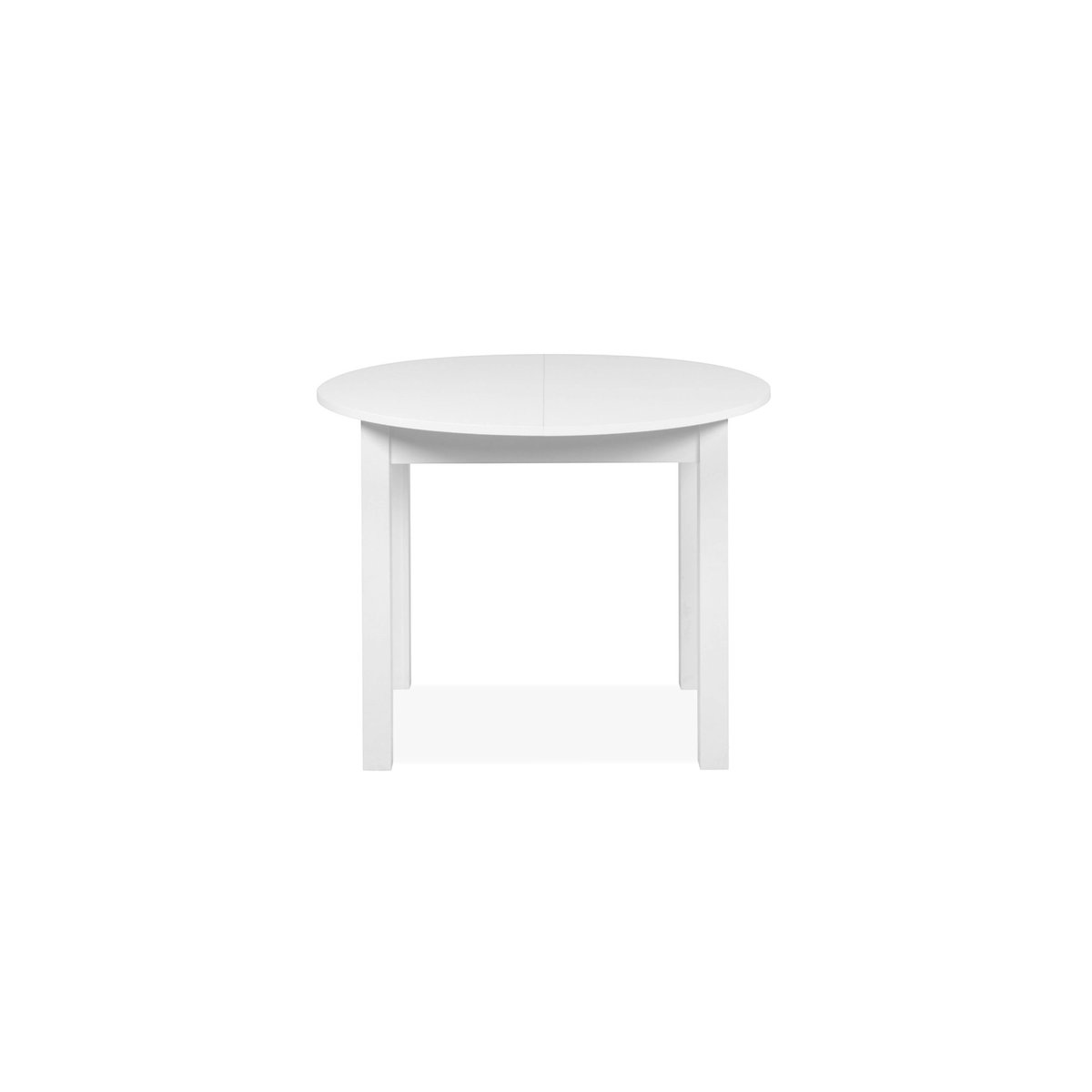 Table ronde extensible 4/6 places, esprit bistrot ALVA blanc, PIER IMPORT