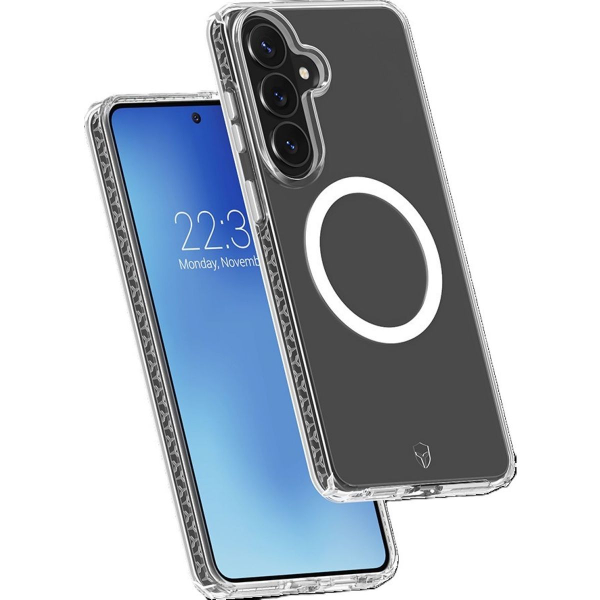 Coque AirXtrem Magnet S26+ recyclé transparent couleur unique, FORCE CASE