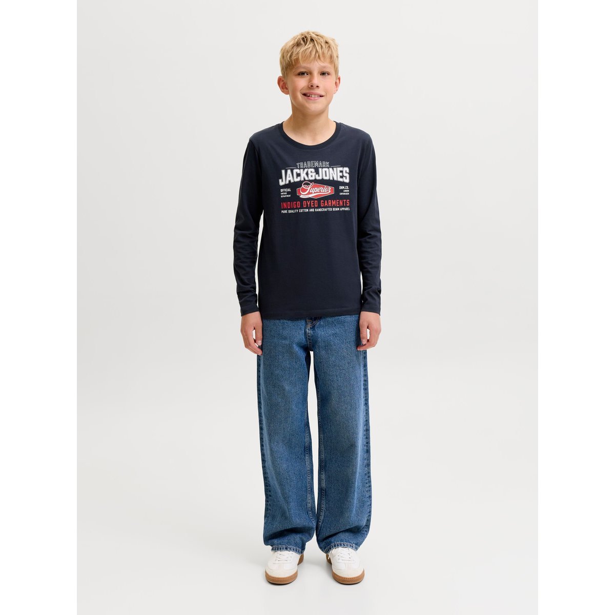 T-Shirt À Manches Longues navy blazer, JACK & JONES JUNIOR