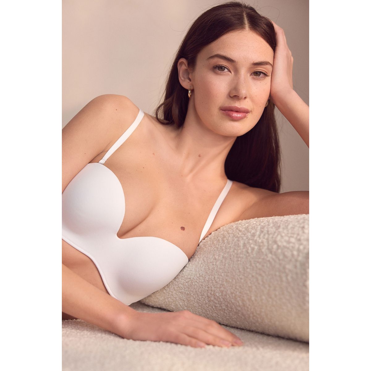 Soutien-gorge en dentelle confort blanc, NEXT