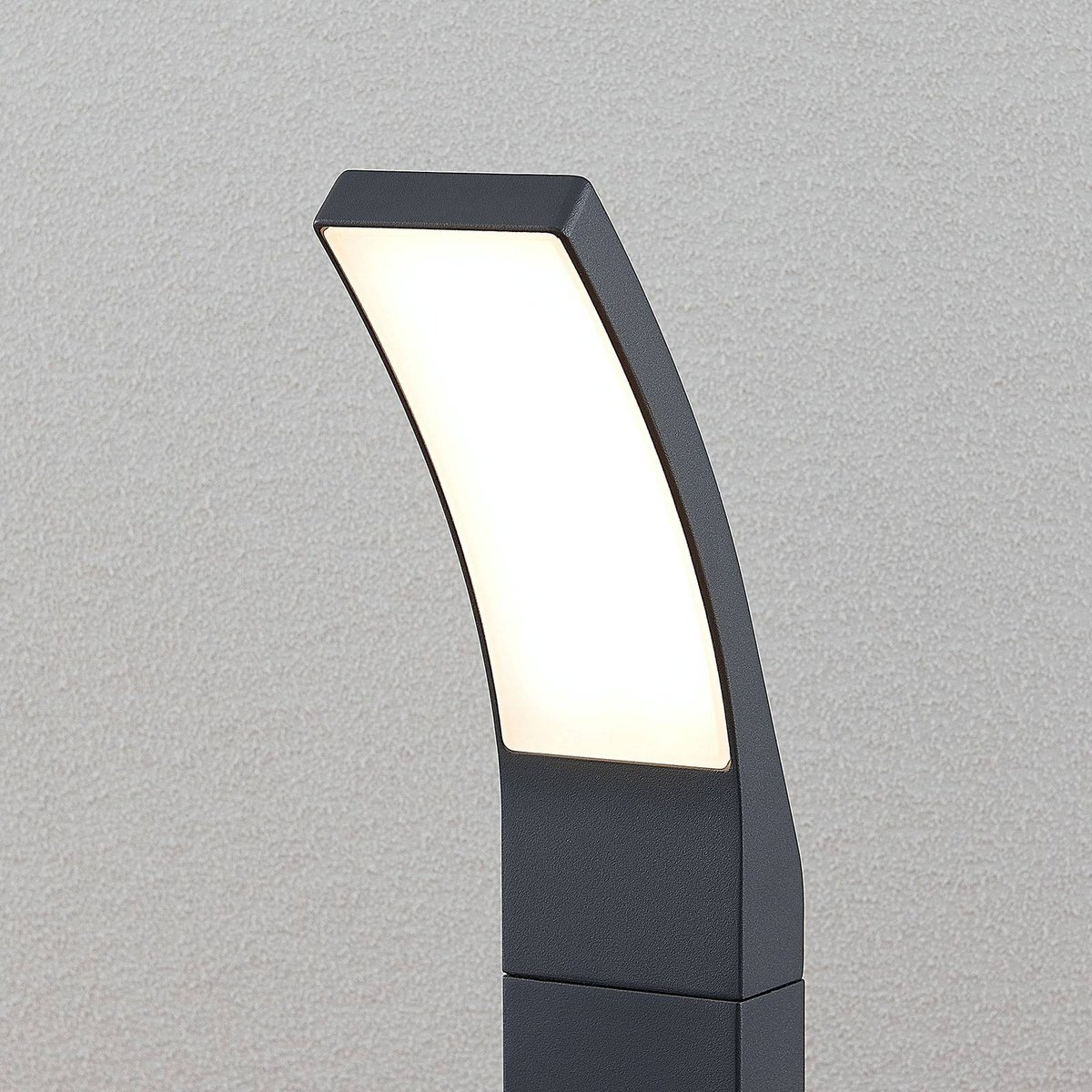 Luminaire extérieur en aluminium moderneLED anthracite (ral 7016), blanc opale, LINDBY