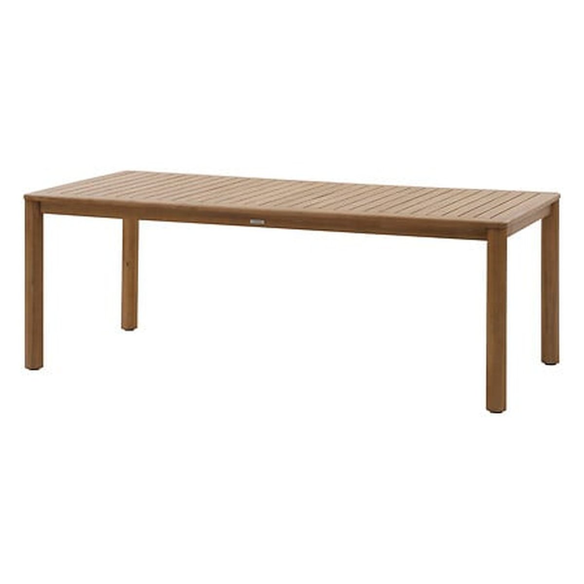 Table de jardin fixe rectangulaire en bois DEONA marron, HESPERIDE