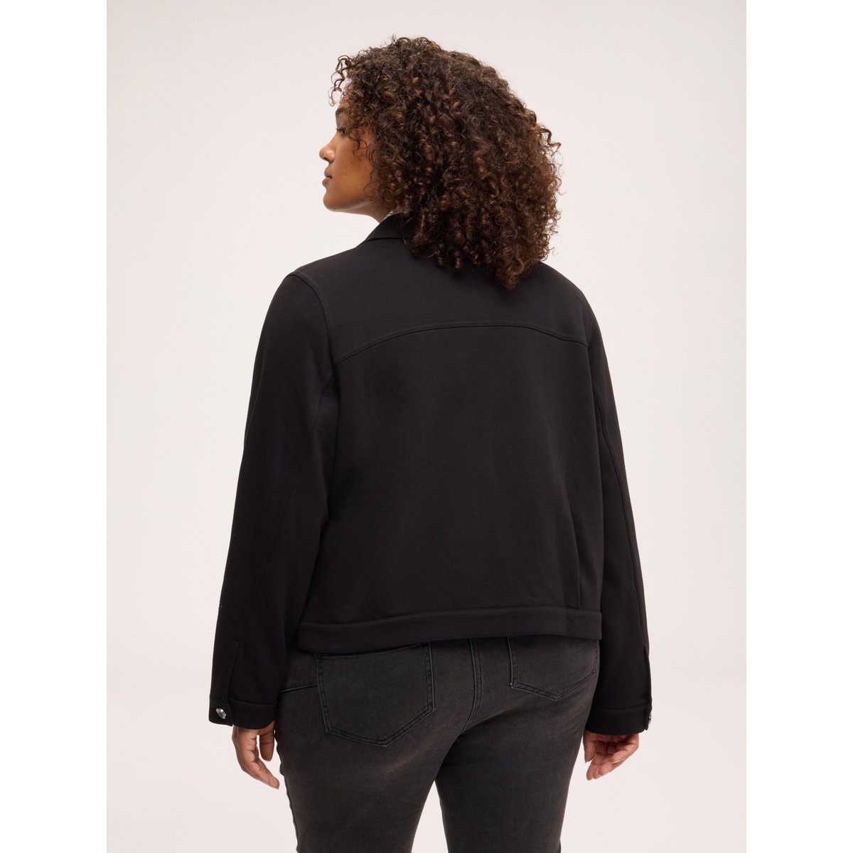 Sweat avec appliqués en forme d'étoile noir, FIORELLA RUBINO