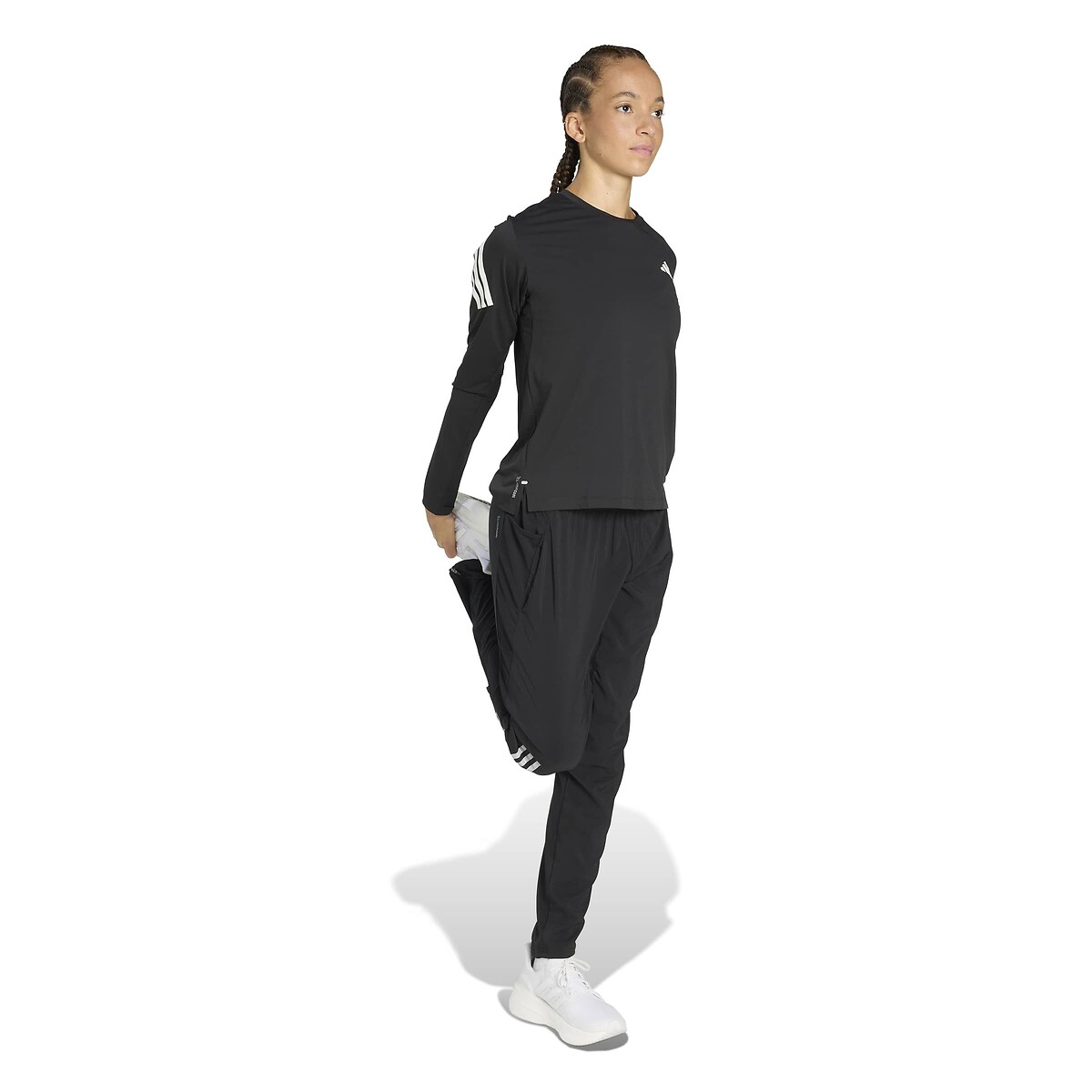 T-shirt da corsa a maniche lunghe Adi365 nero , adidas Performance