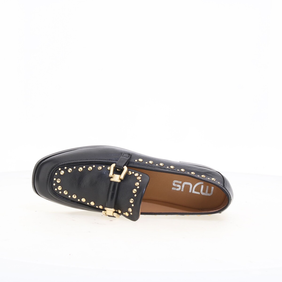 Studded Leather Loafers black, MJUS