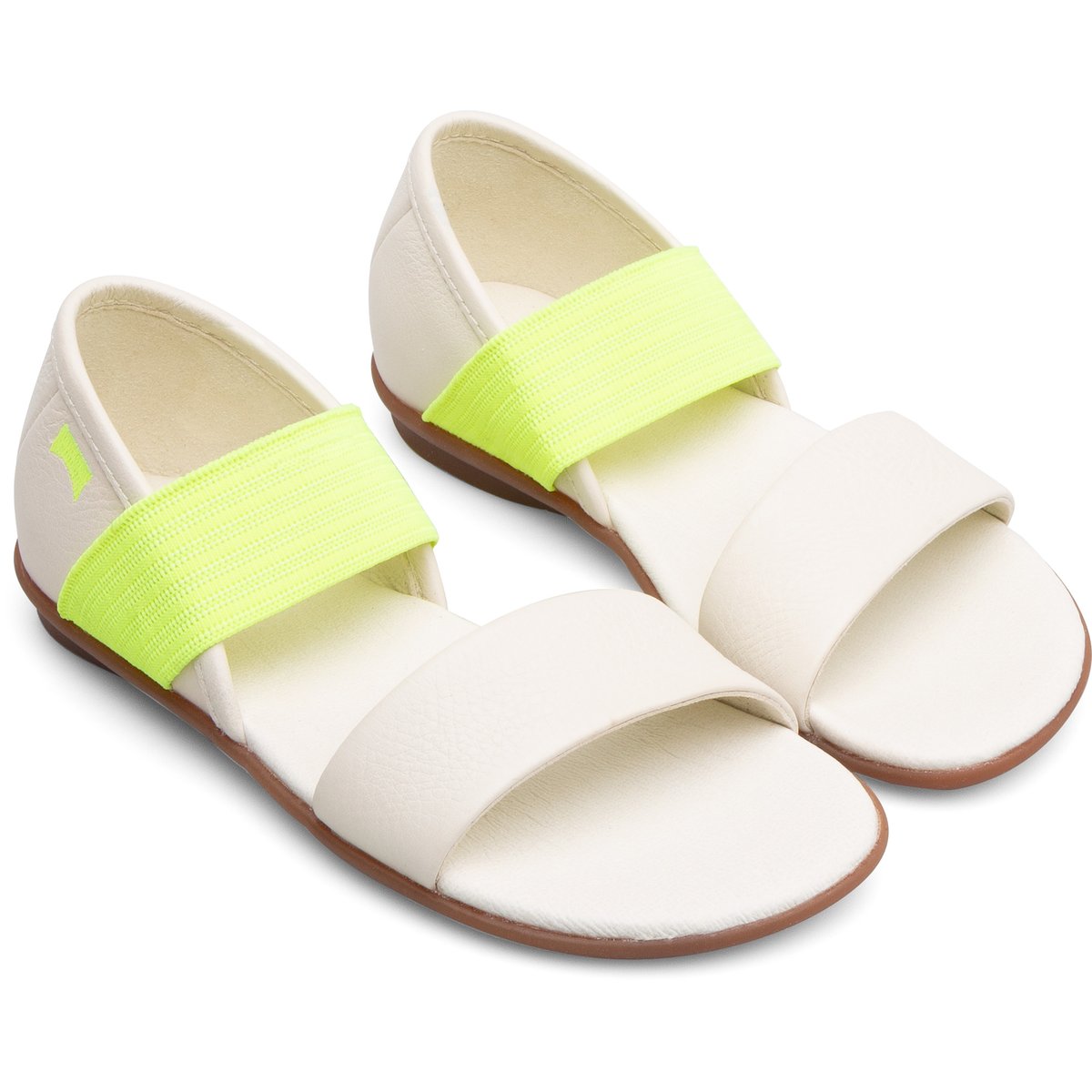 Sandales Élastiques Cuir Right Kids beige, CAMPER