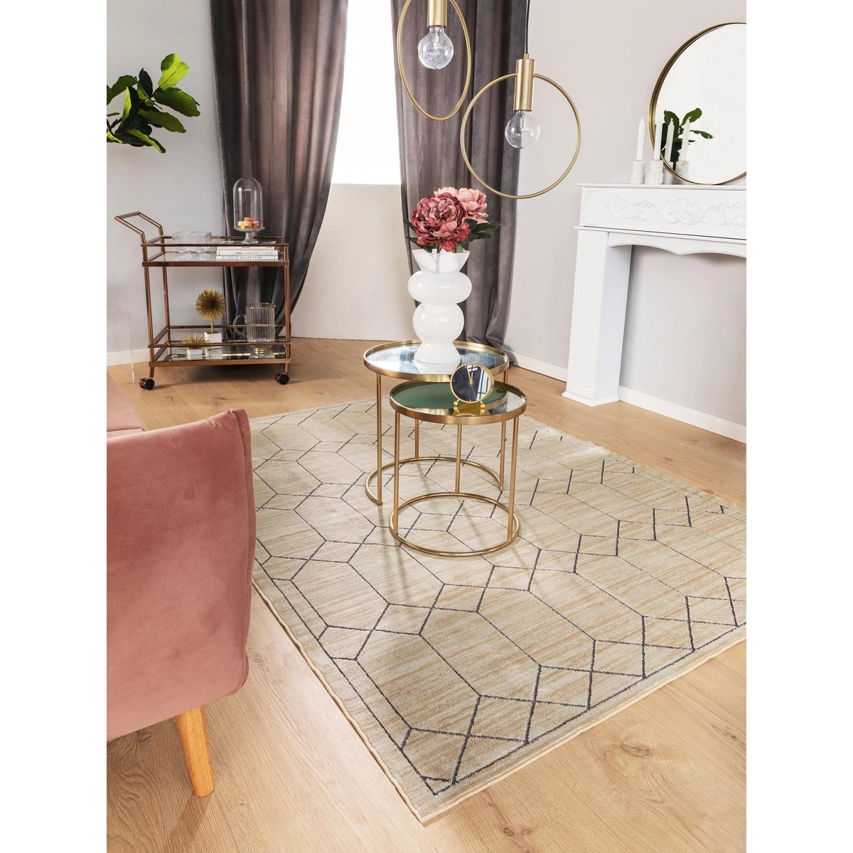 Tapis DAISY crème, BENUTA