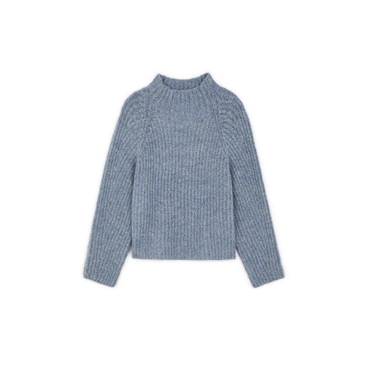 Pull oversize en grosse maille chiné bleu, RODIER