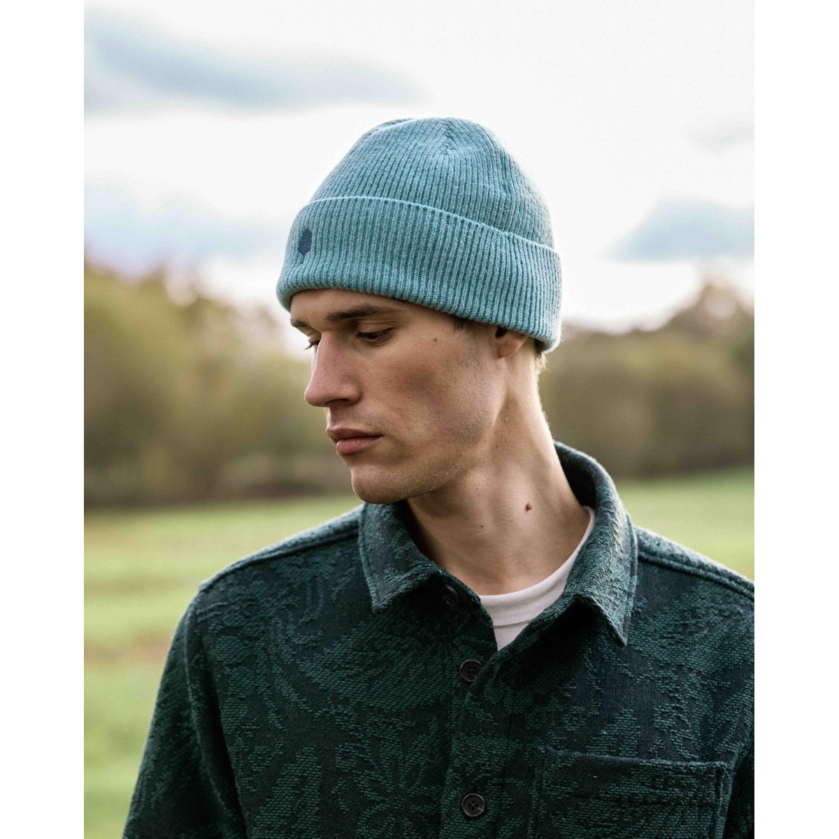 Bonnet laine BEANIE bleu, FAGUO