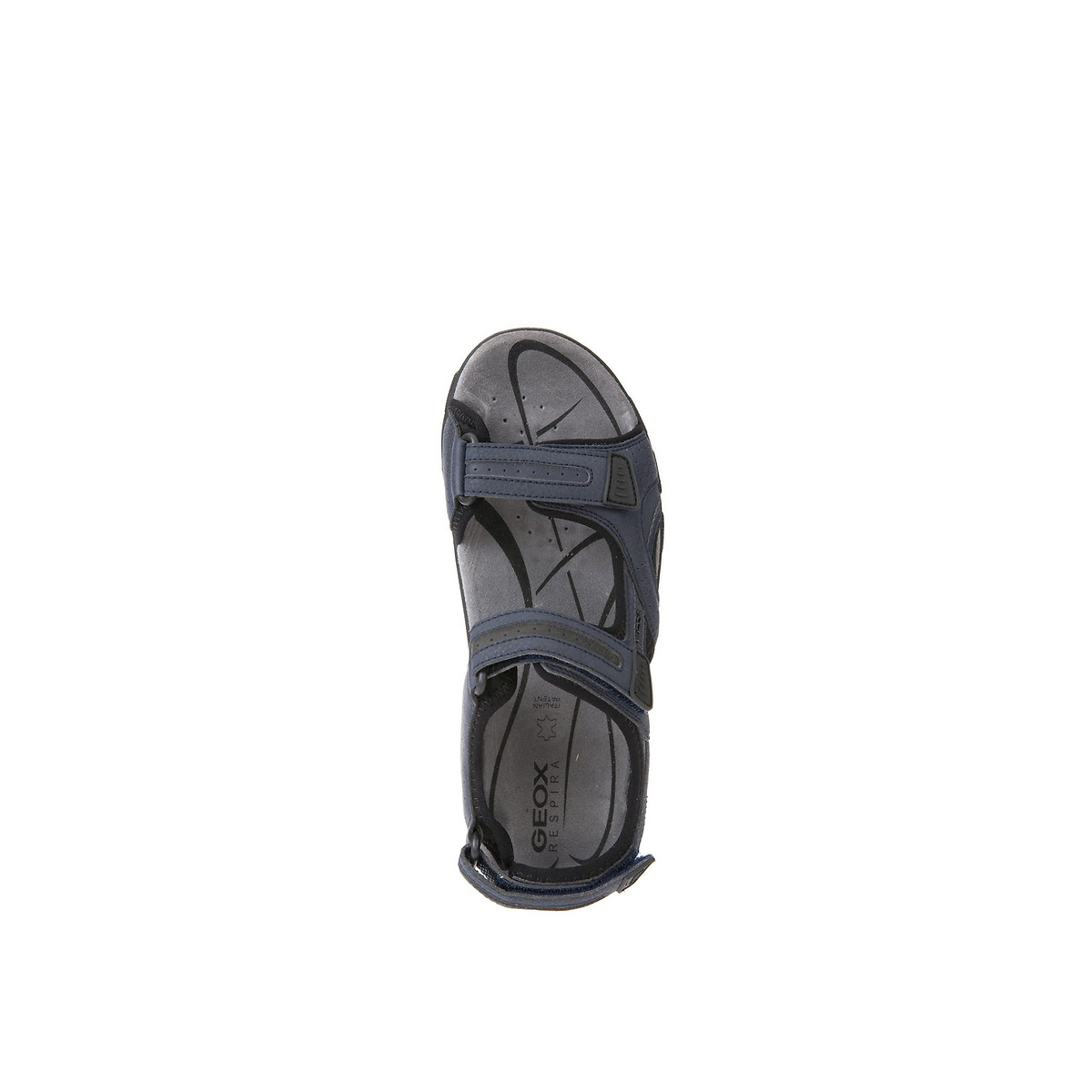 Sandalias transpirables Strada gris/azul oscuro, GEOX