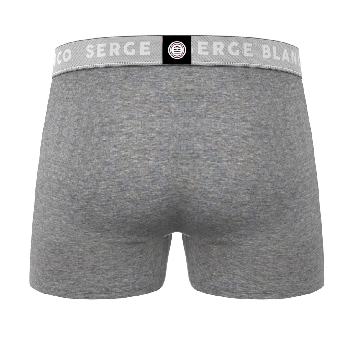 Lot De 6 Boxers Coton noir/gris/blanc, SERGE BLANCO