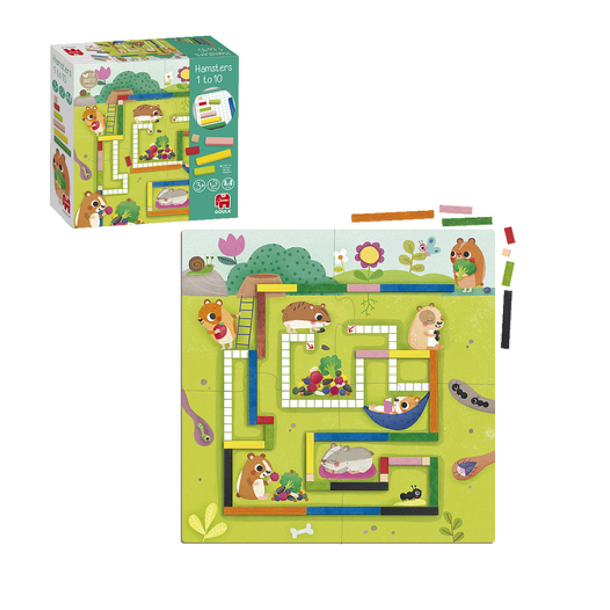 Hamsters de 1 à 10 - j'apprends à compter aqua, GOULA