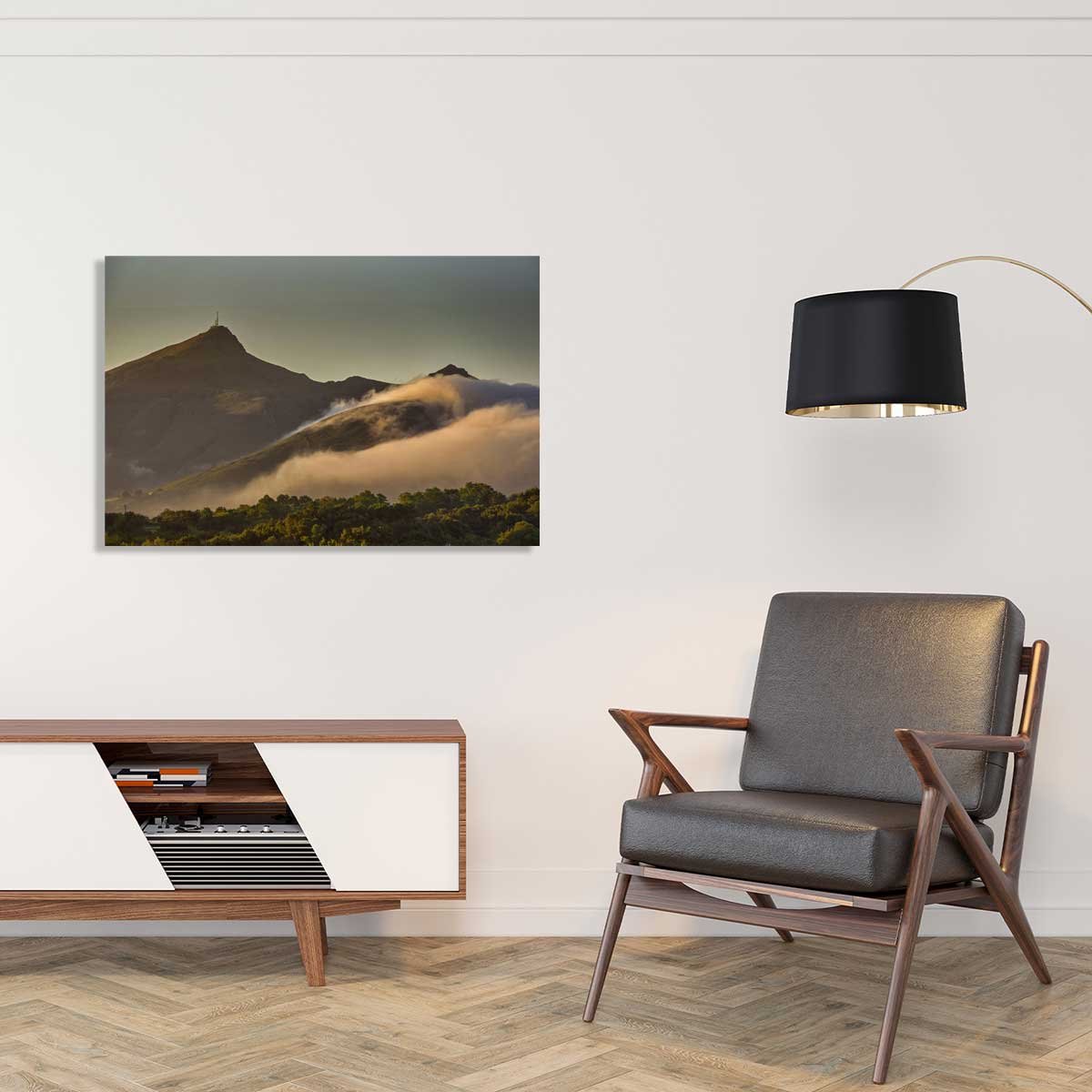 Tableau la montagne de la rhune tableau alu dibond, HEXOA