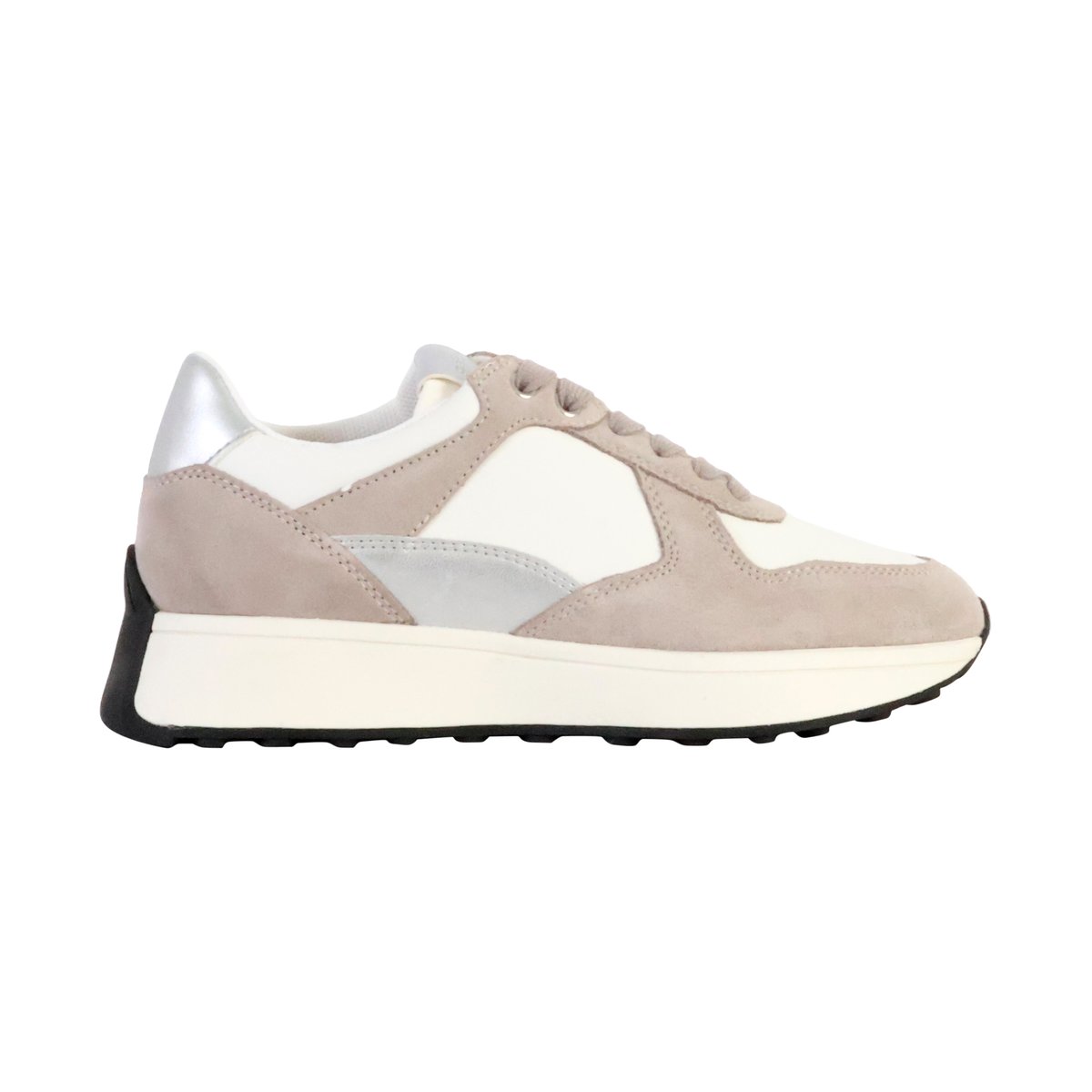 Baskets respirantes Amabel blanc/rock, GEOX