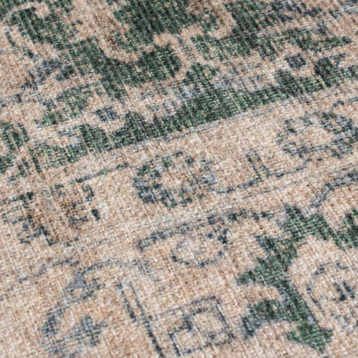Tapis lavable BEAU FLORAL vert, FLAIR RUGS