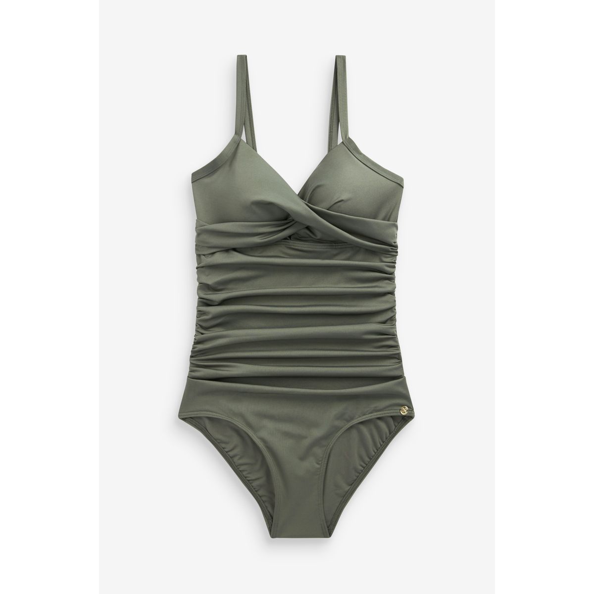 Maillot de bain gainant ventre plat vert kaki, NEXT
