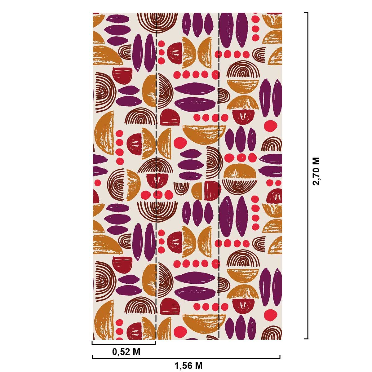 Papier peint primaire intissé, HEXOA