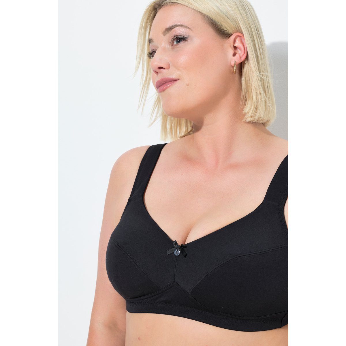 Soutien-gorge souple. Sans armatures. noir, ULLA POPKEN