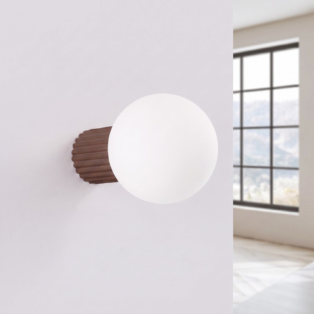 Applique murale Aluminium Brun G9 1 Halo brun, EDEN