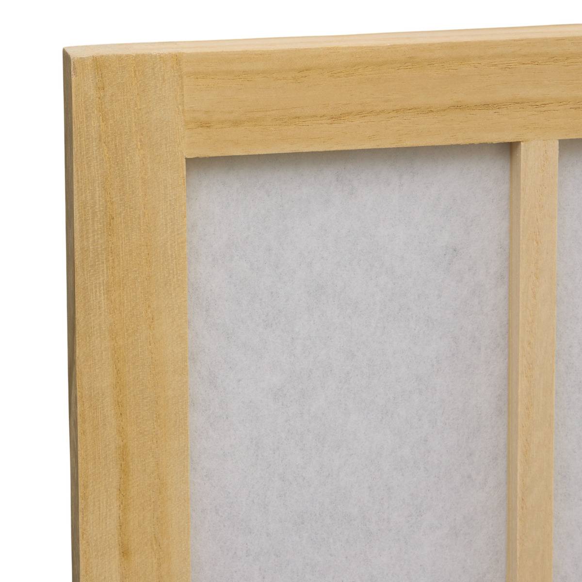 Paravent pliable en paulownia SANDAI blanc, ATMOSPHERA