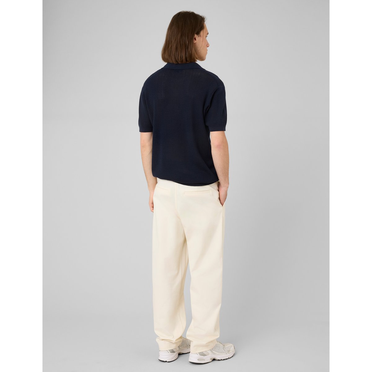 Pantalon à pinces naturel, BZB