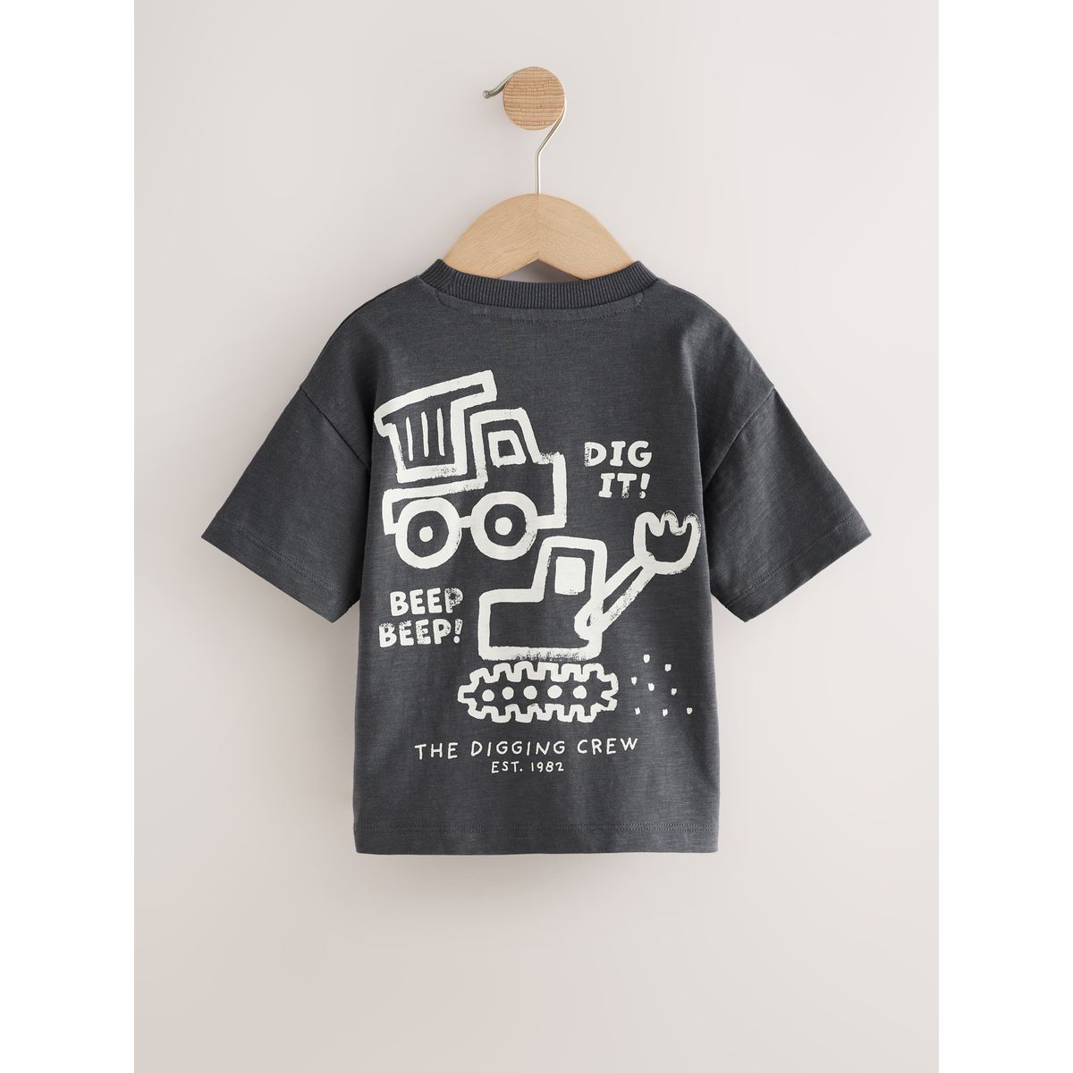 T-shirt imprimé à manches courtes, lot de 3 black digger, NEXT