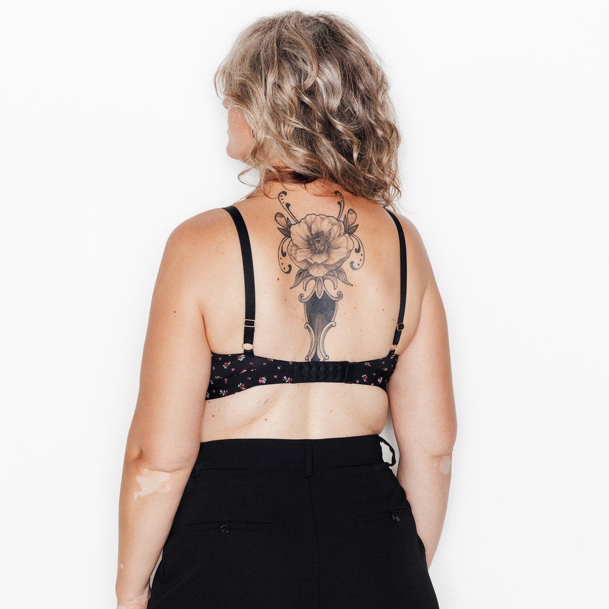 Soutien-gorge post-opératoire DOUCE multico noir, ROUGEGORGE LINGERIE