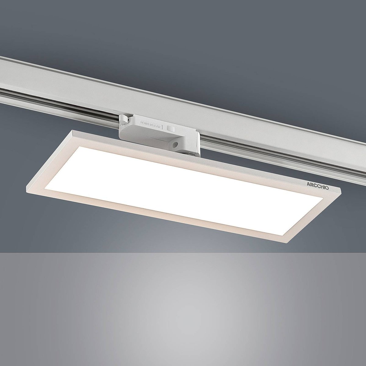 Projecteur pour rail électrique LED, Hairis blanc (ral 9010), ARCCHIO