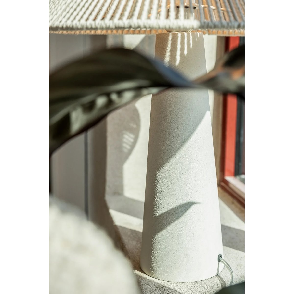 Lampe de table métal et coton FAVORO beige, MARKSLOJD