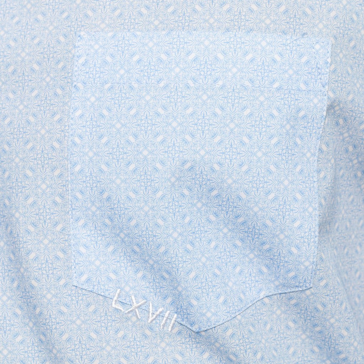 Chemise manches courtes poche imprimée ciel, SHILTON