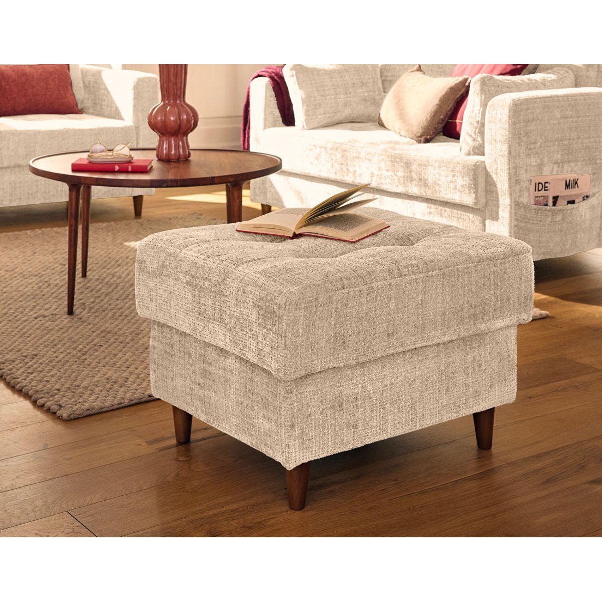 Pouf - ANNA beige, BEST MOBILIER