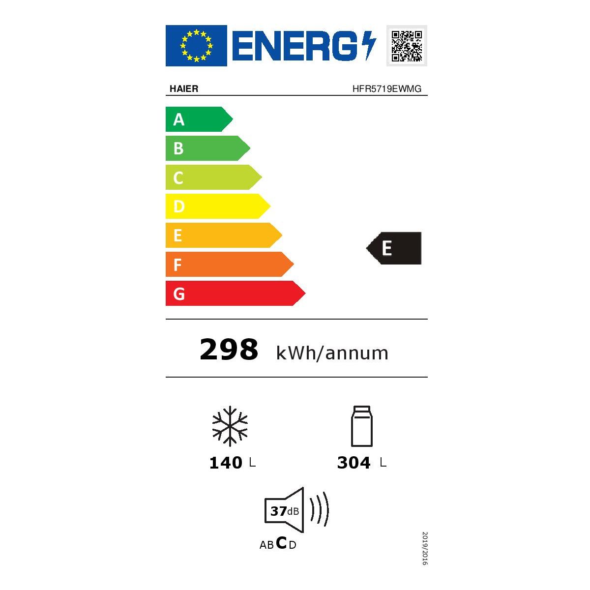 Réfrigérateur multi portes HFR5719EWMG silver, HAIER