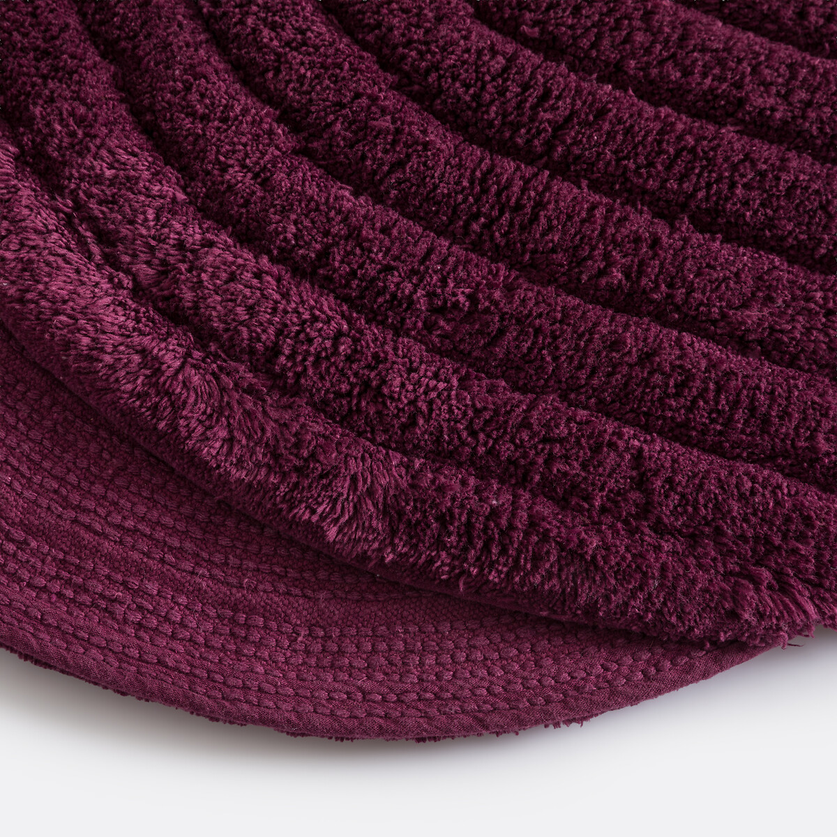 Tappeto da bagno, cotone riciclato tufté, Simeas prugna, LA REDOUTE INTERIEURS