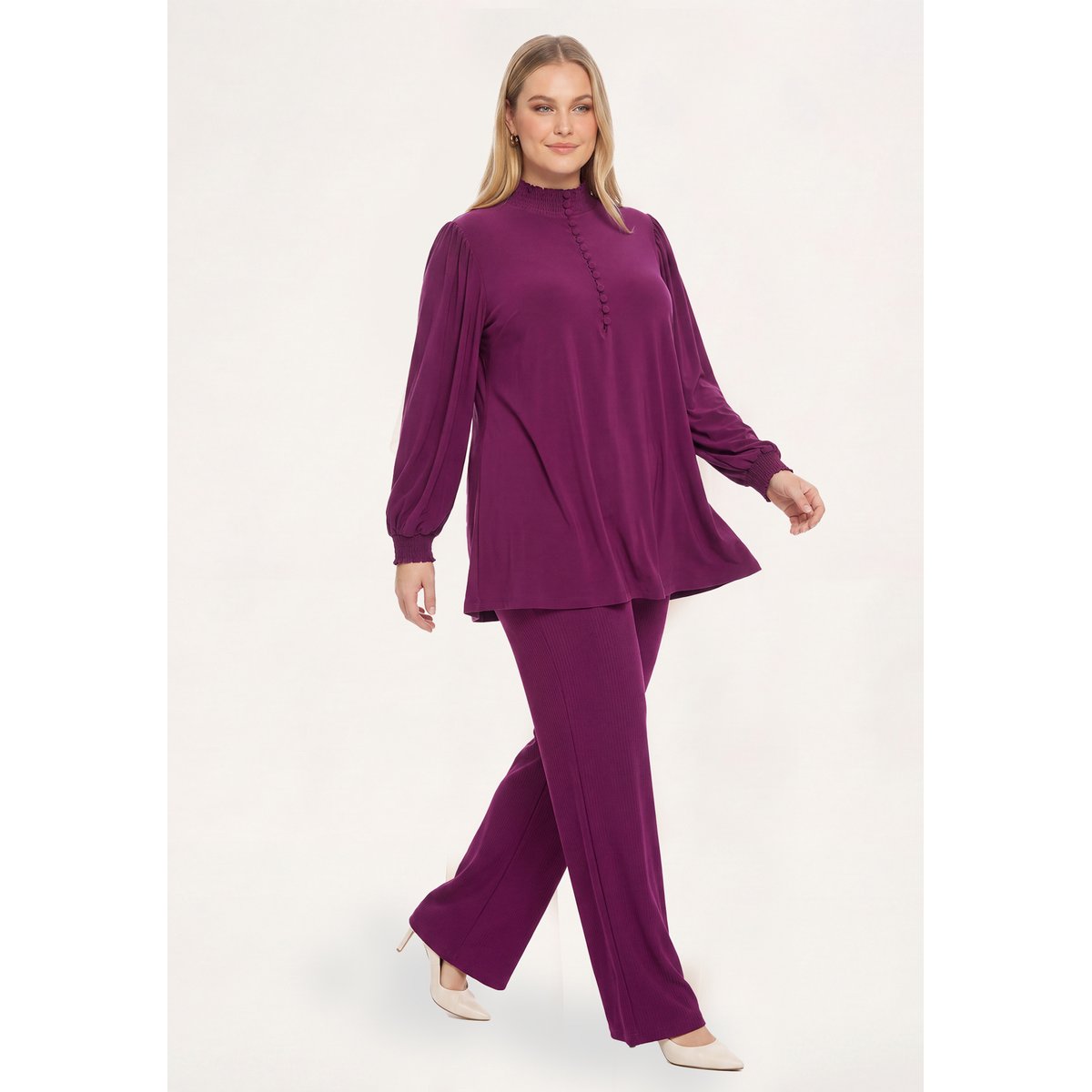 Pantalon Flare Fit violet, YOEK
