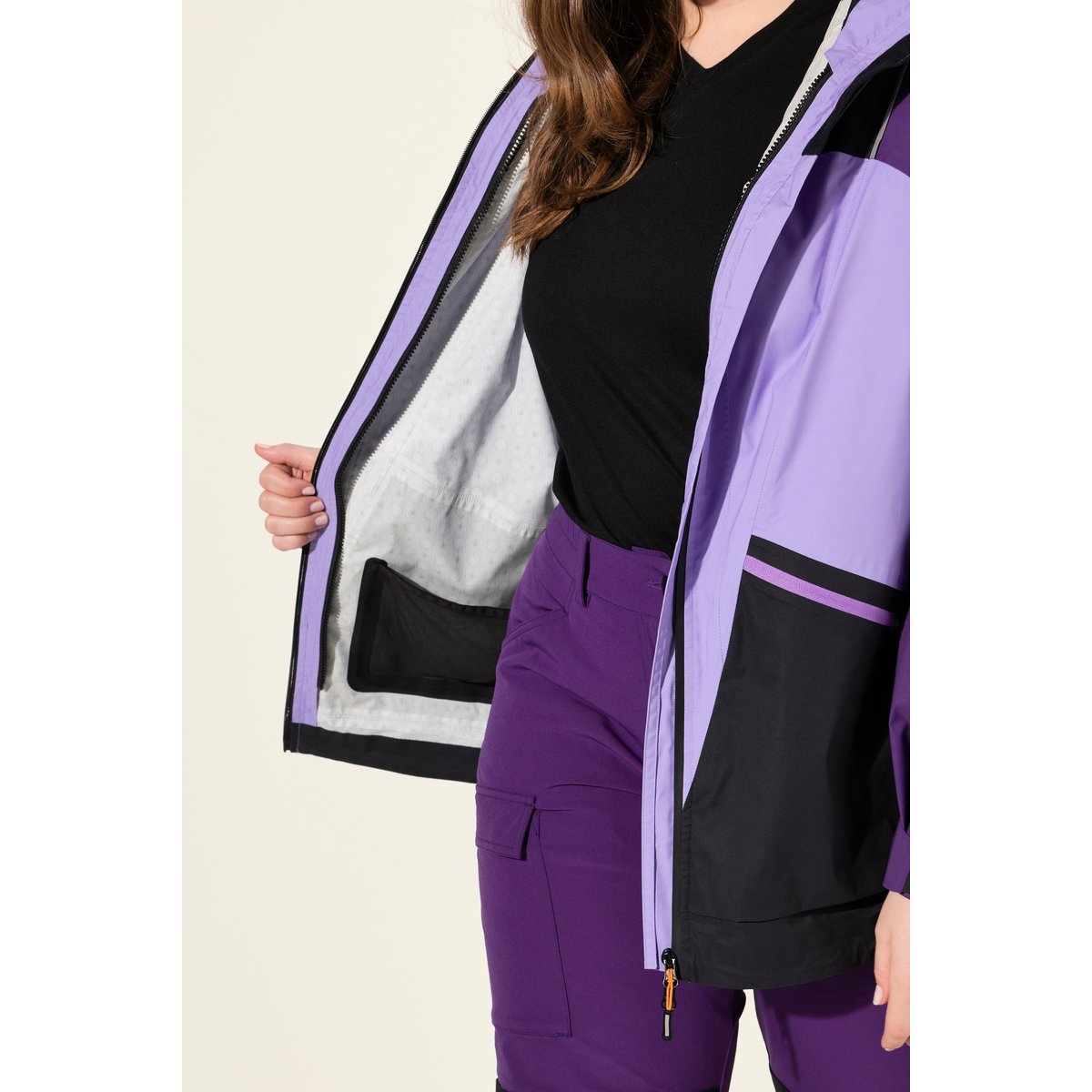 Veste technique imperméable noir, ULLA POPKEN
