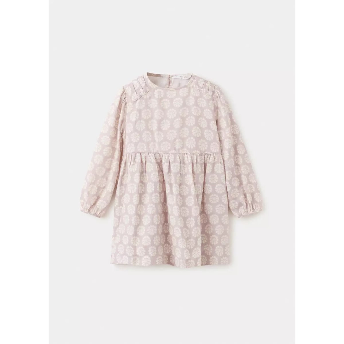 Robe courte en imprimé fleuri rose, MANGO BABY